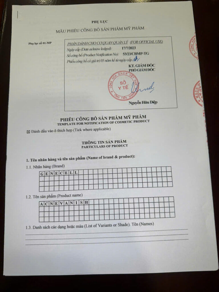 CHẤM KHÔ CỒI MỤN ACNEVANISH