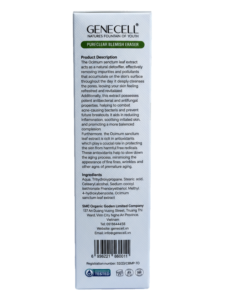 SỮA RỬA MẶT TÍA TÔ PURECLEAR BLEMISH ERASER