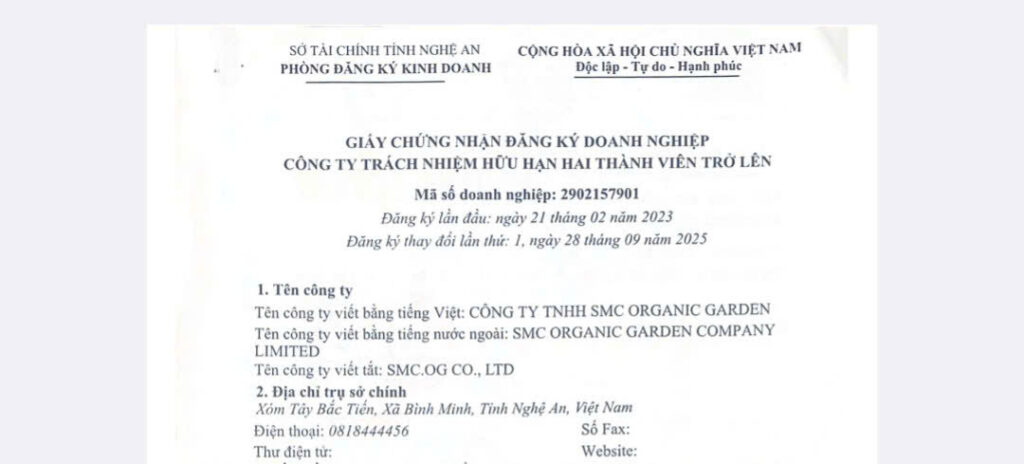 Giấy Phép Kinh Doanh